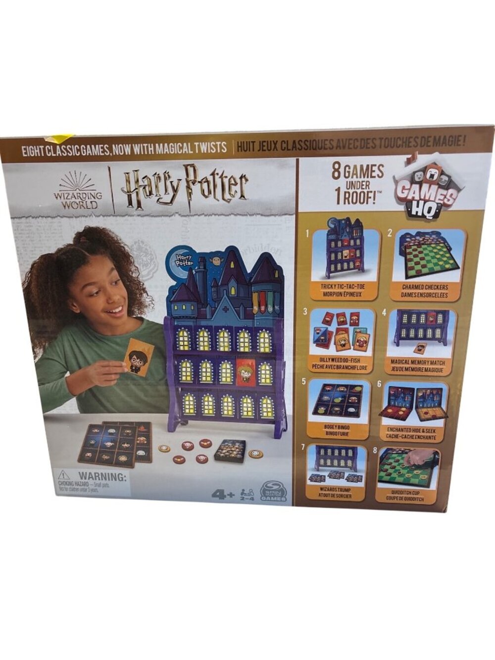 Harry Potter Wizarding World Games Board Game 8 Games In 1 Spin Master NOB